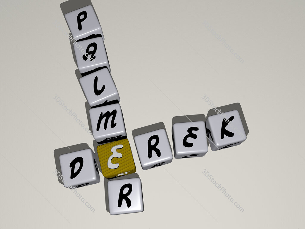 Derek Palmer crossword by cubic dice letters