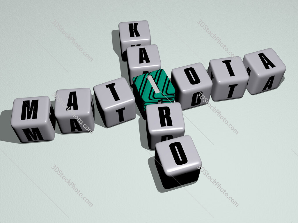 Matiota Kairo crossword by cubic dice letters