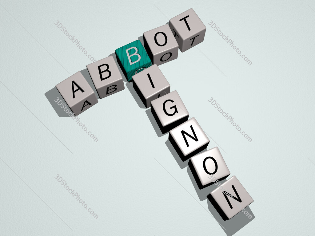 Abbot Bignon crossword by cubic dice letters