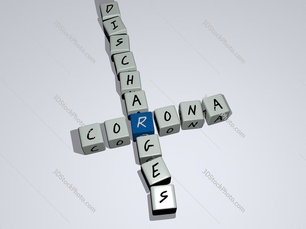 Corona discharges crossword by cubic dice letters