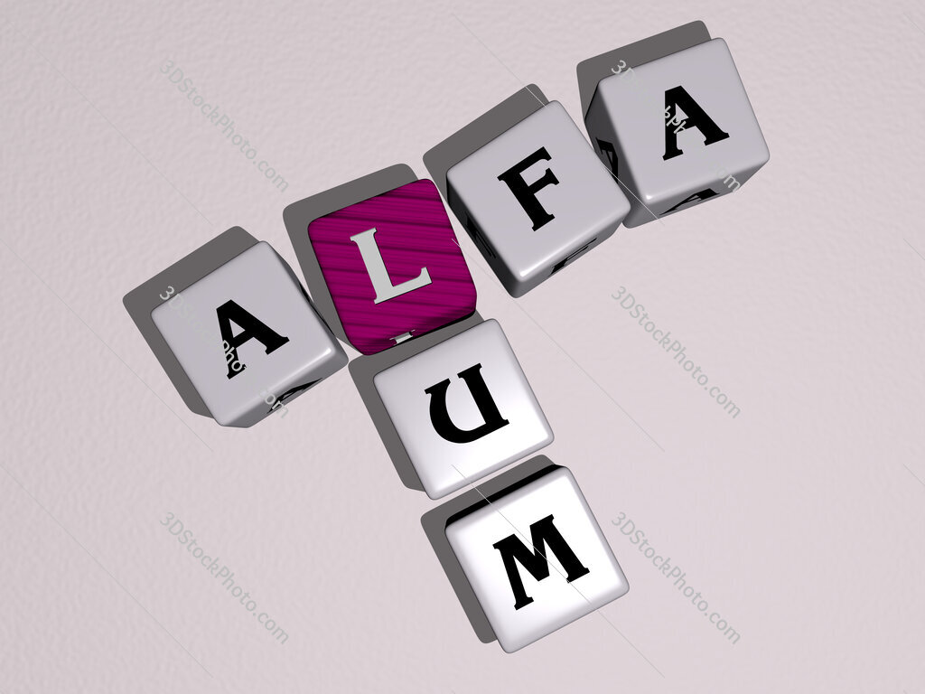 Alfa Lum crossword by cubic dice letters