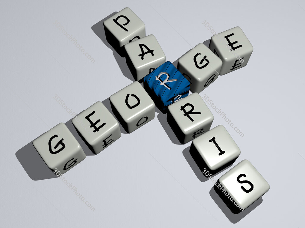 George Parris crossword by cubic dice letters