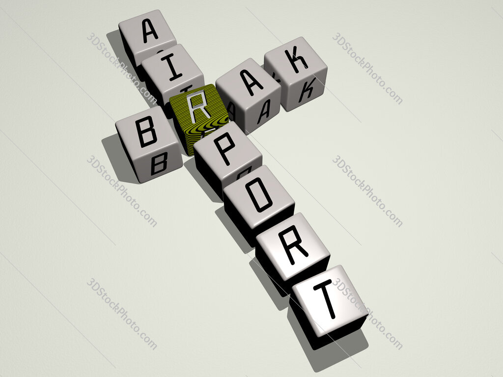 Brak Airport crossword by cubic dice letters