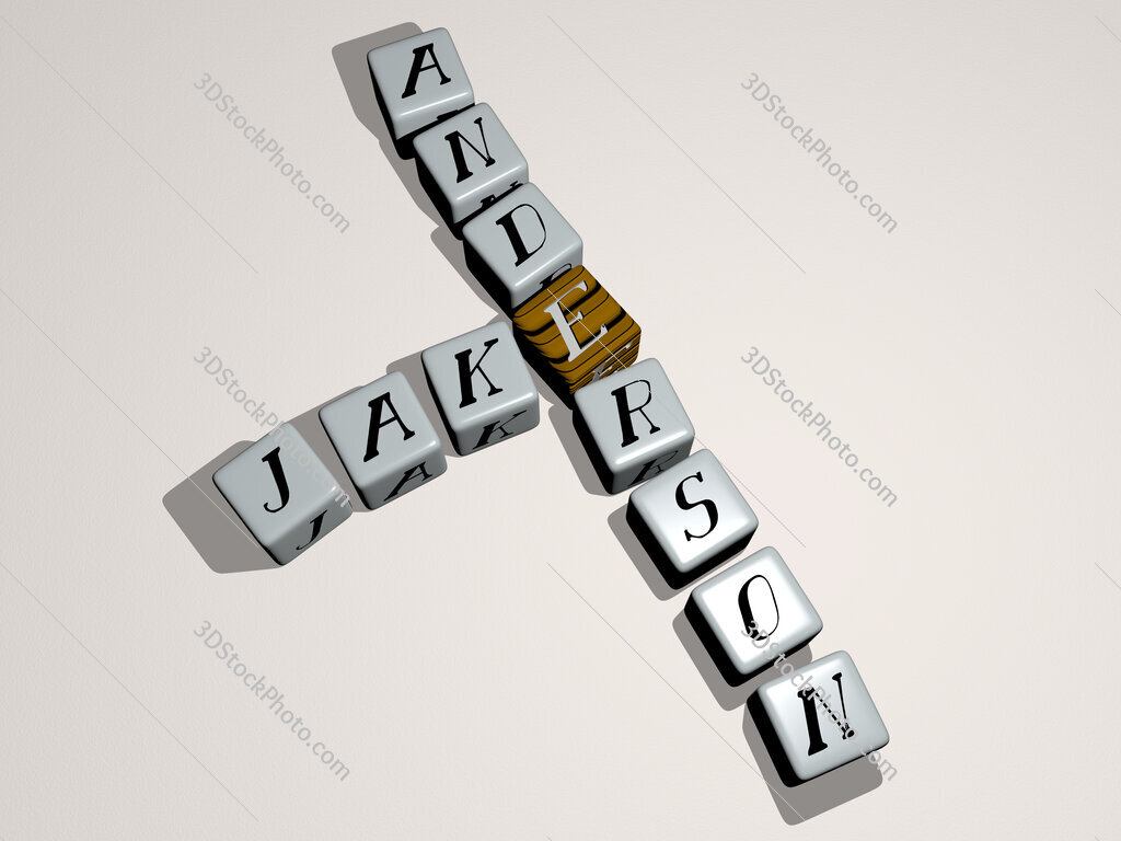 Jake Anderson crossword by cubic dice letters