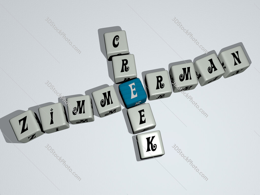Zimmerman Creek crossword by cubic dice letters