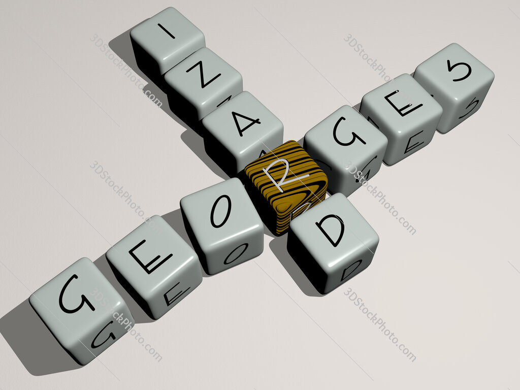 Georges Izard crossword by cubic dice letters