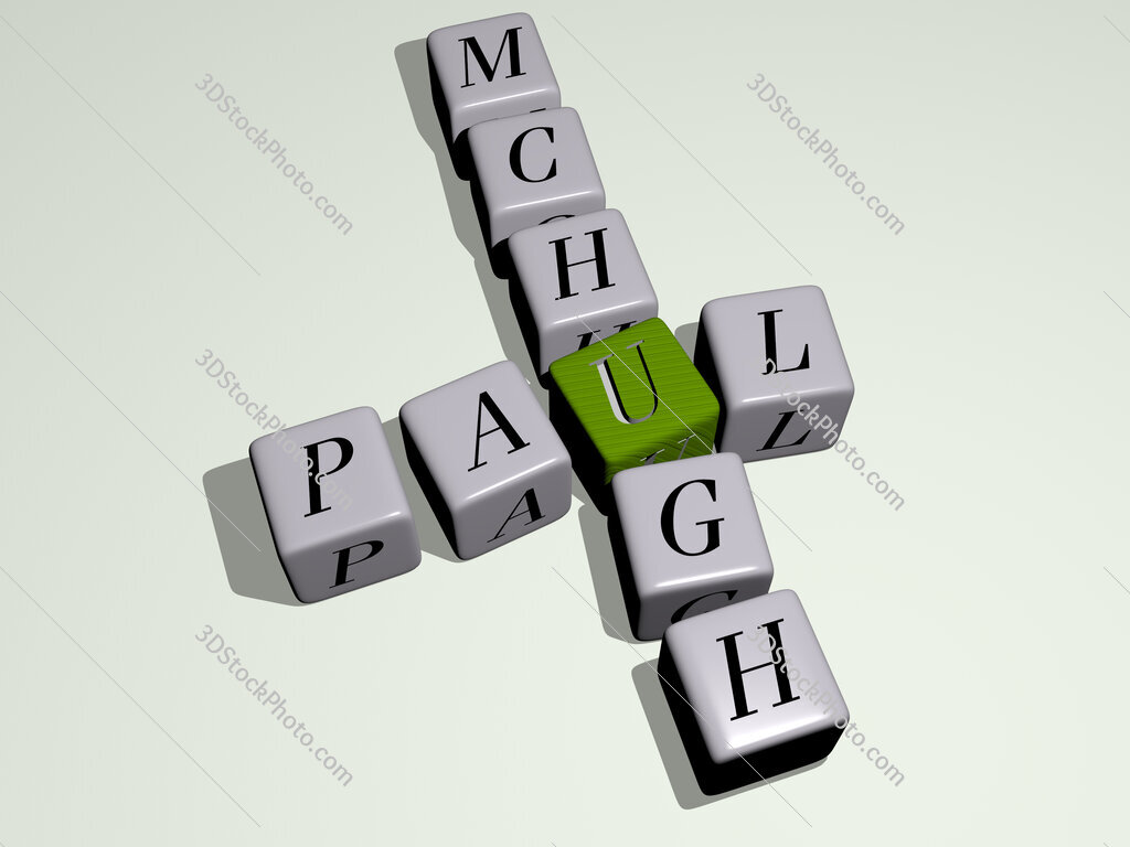 Paul McHugh crossword by cubic dice letters