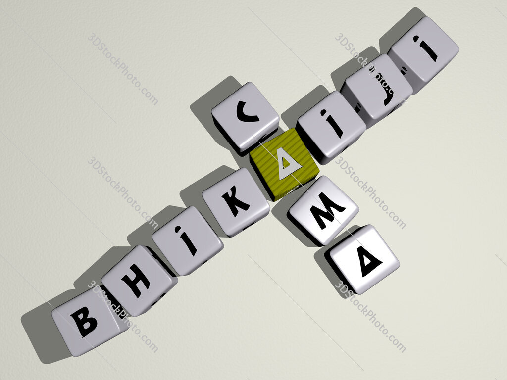 Bhikaiji Cama crossword by cubic dice letters