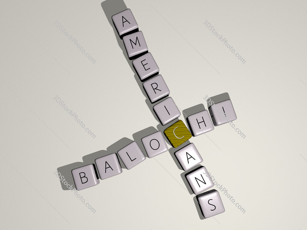 Balochi Americans crossword by cubic dice letters
