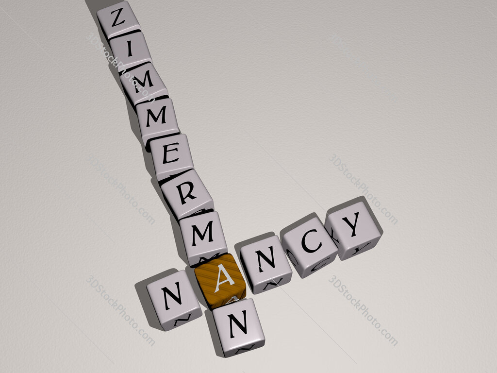 Nancy Zimmerman crossword by cubic dice letters