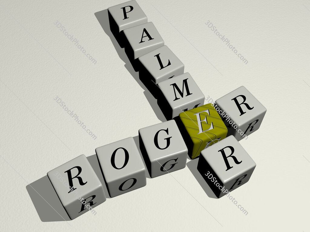 Roger Palmer crossword by cubic dice letters