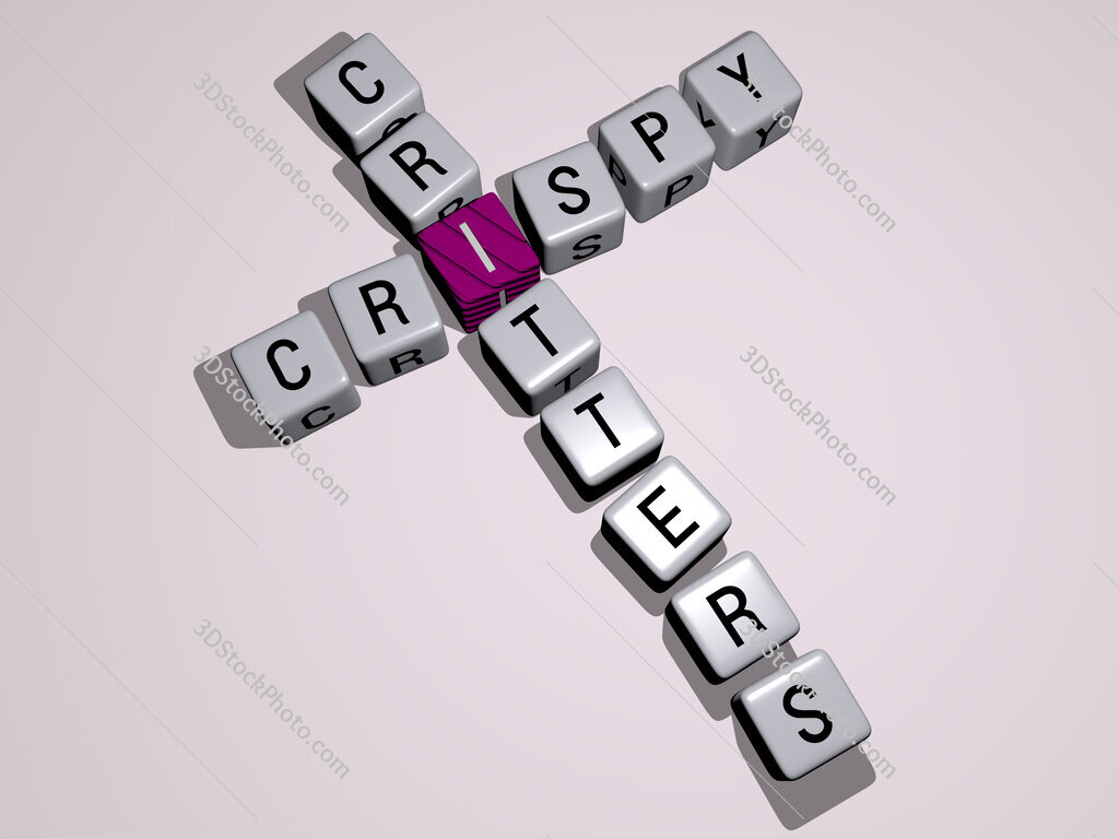 Crispy Critters crossword by cubic dice letters