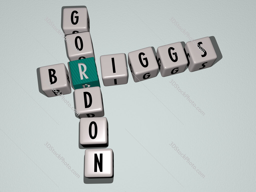 Briggs Gordon crossword by cubic dice letters