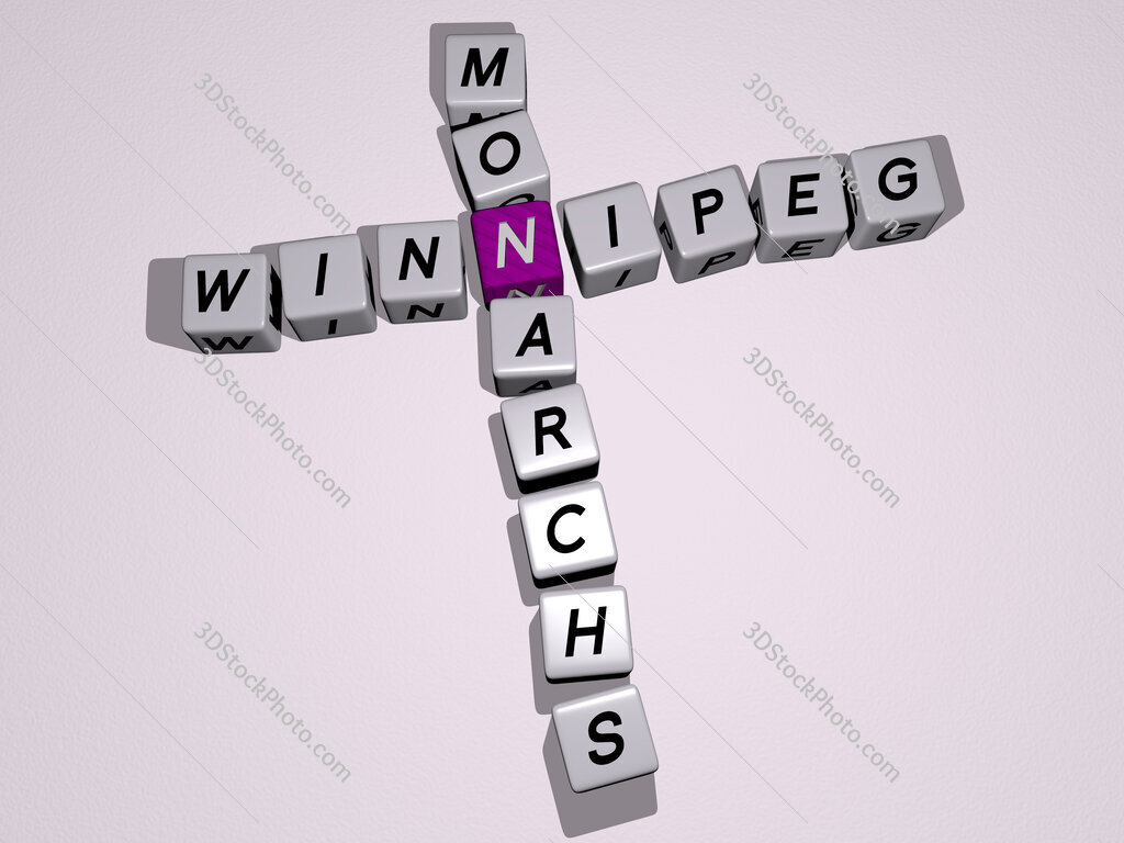 Winnipeg Monarchs crossword by cubic dice letters