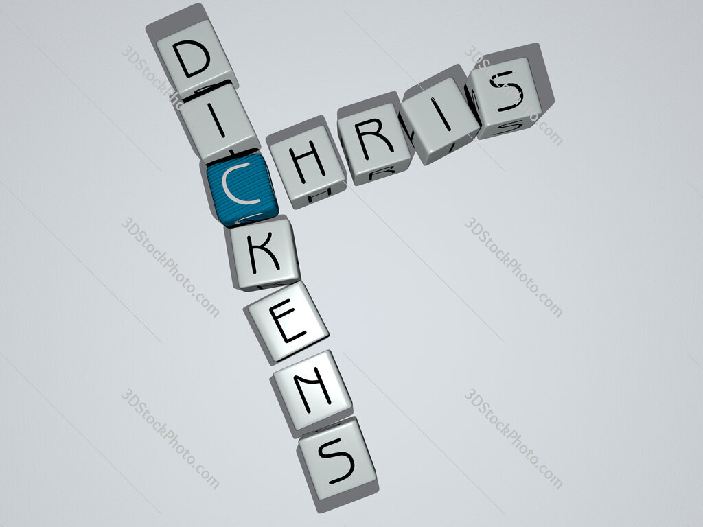 Chris Dickens crossword by cubic dice letters