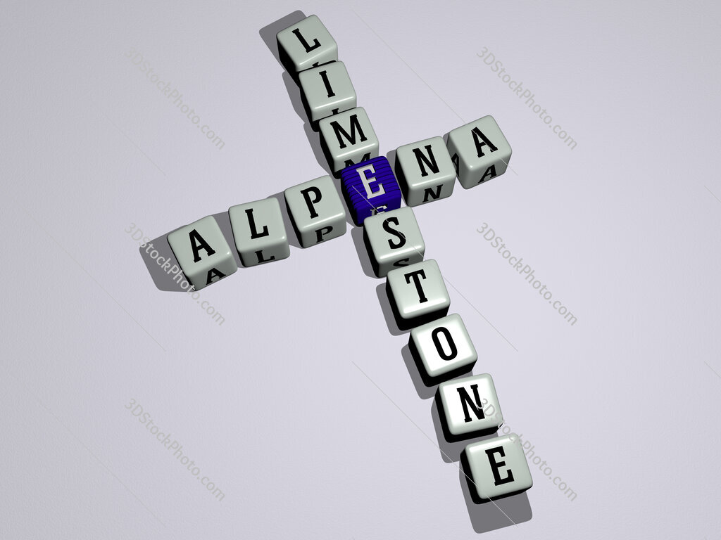 Alpena Limestone crossword by cubic dice letters
