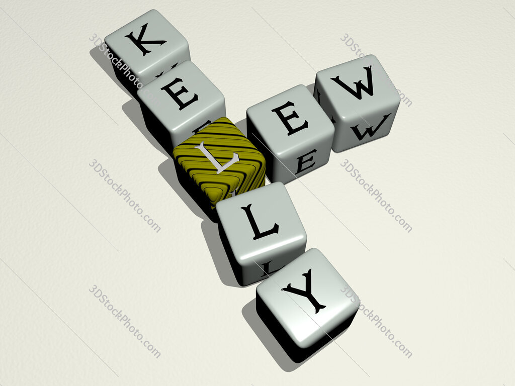 Lew Kelly crossword by cubic dice letters