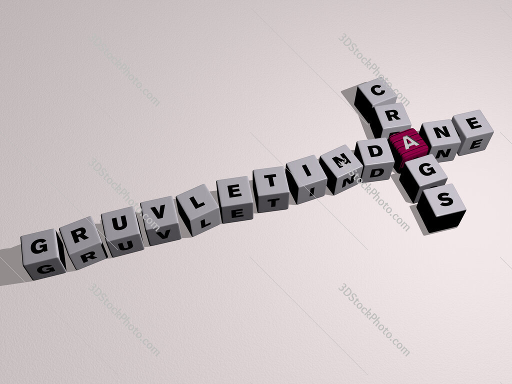 Gruvletindane Crags crossword by cubic dice letters
