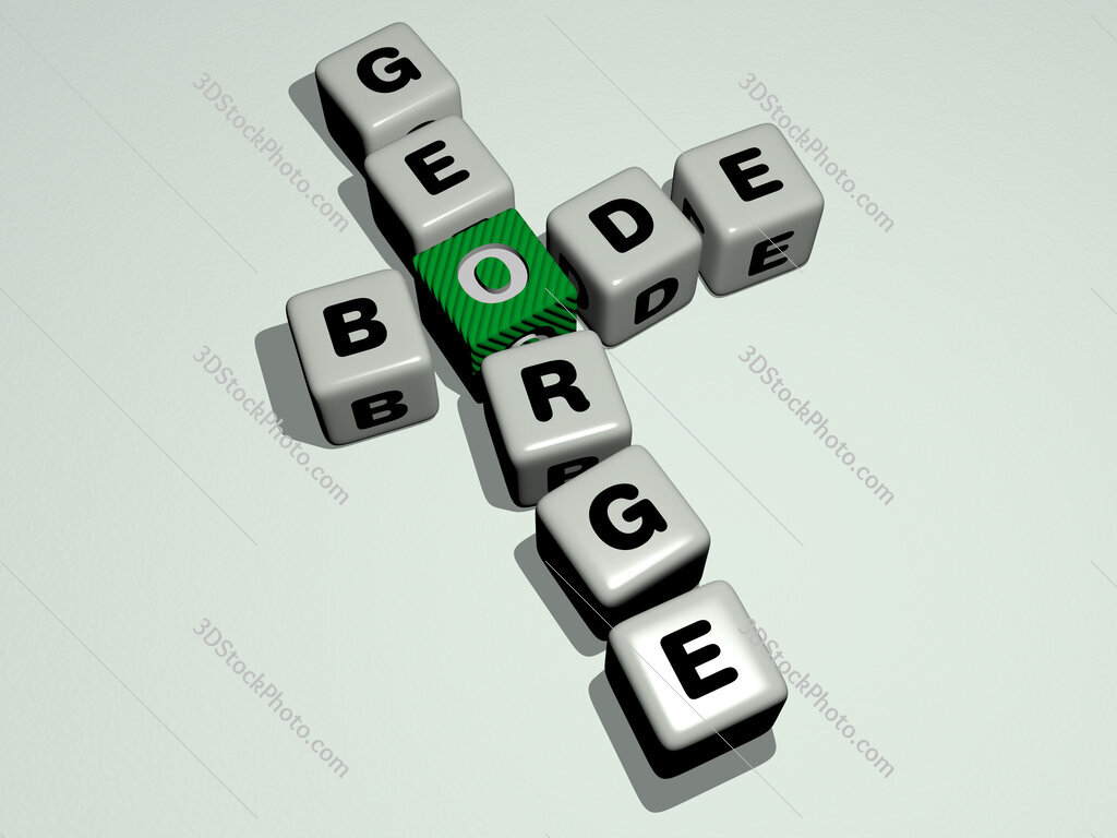 Bode George crossword by cubic dice letters