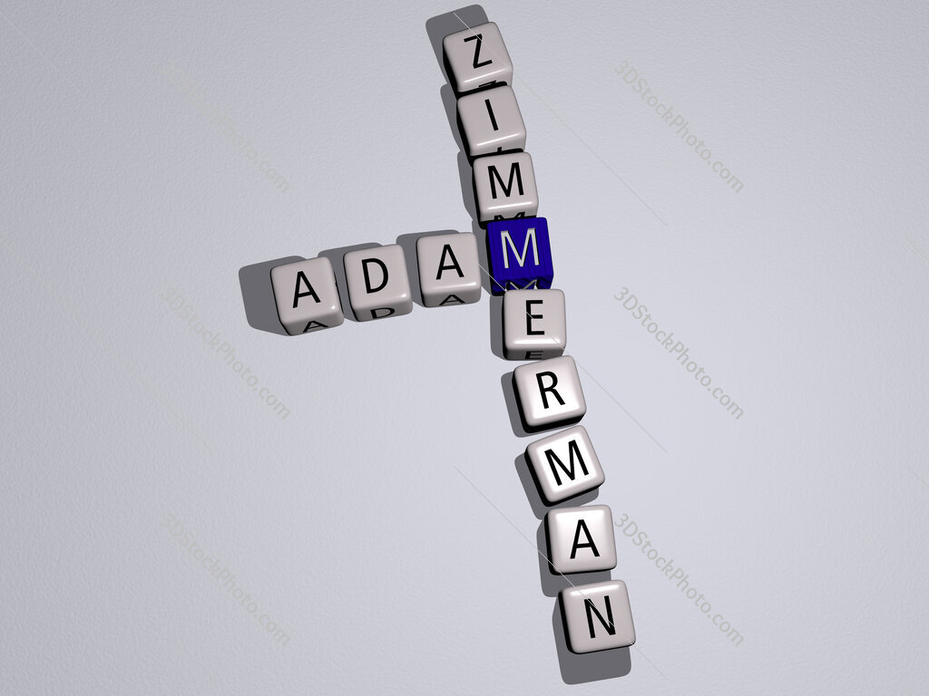 Adam Zimmerman crossword by cubic dice letters