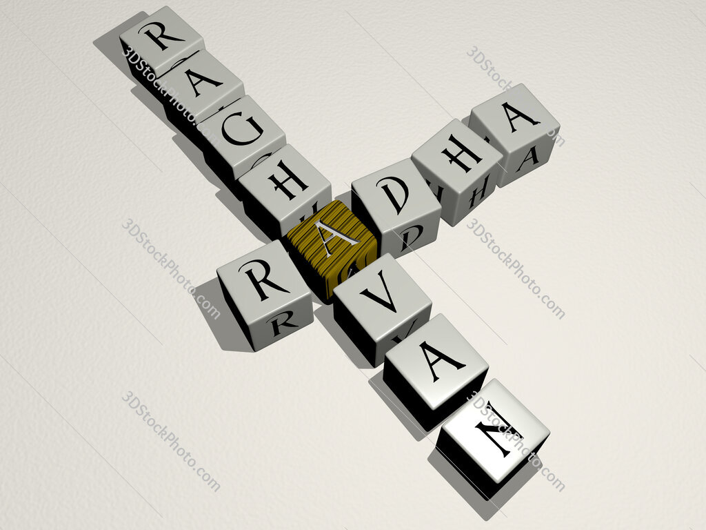 Radha Raghavan crossword by cubic dice letters