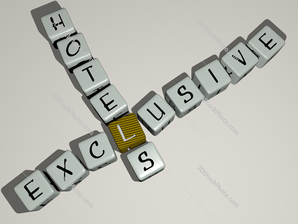 Exclusive Hotels crossword by cubic dice letters
