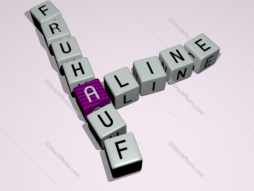 Aline Fruhauf crossword by cubic dice letters