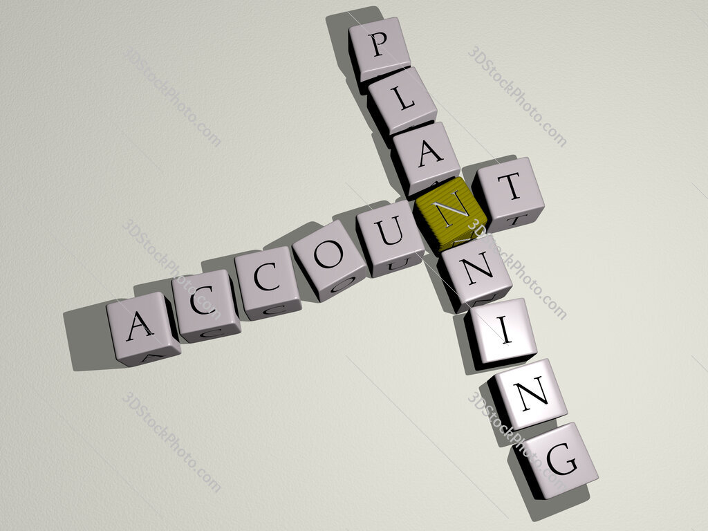 Account planning crossword by cubic dice letters