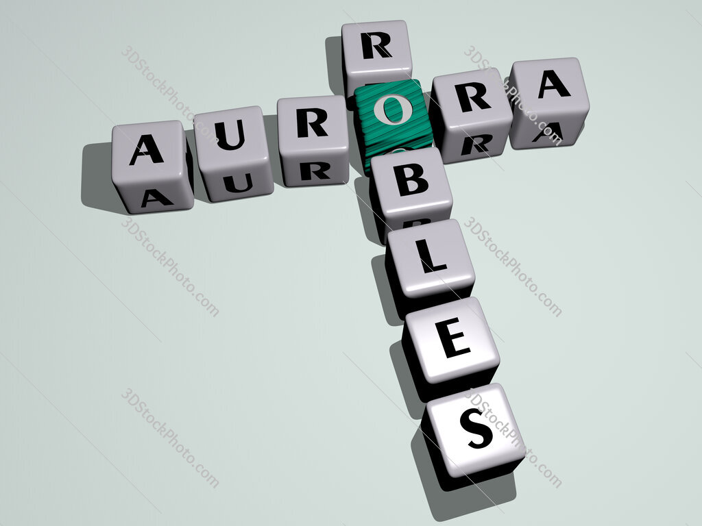 Aurora Robles crossword by cubic dice letters