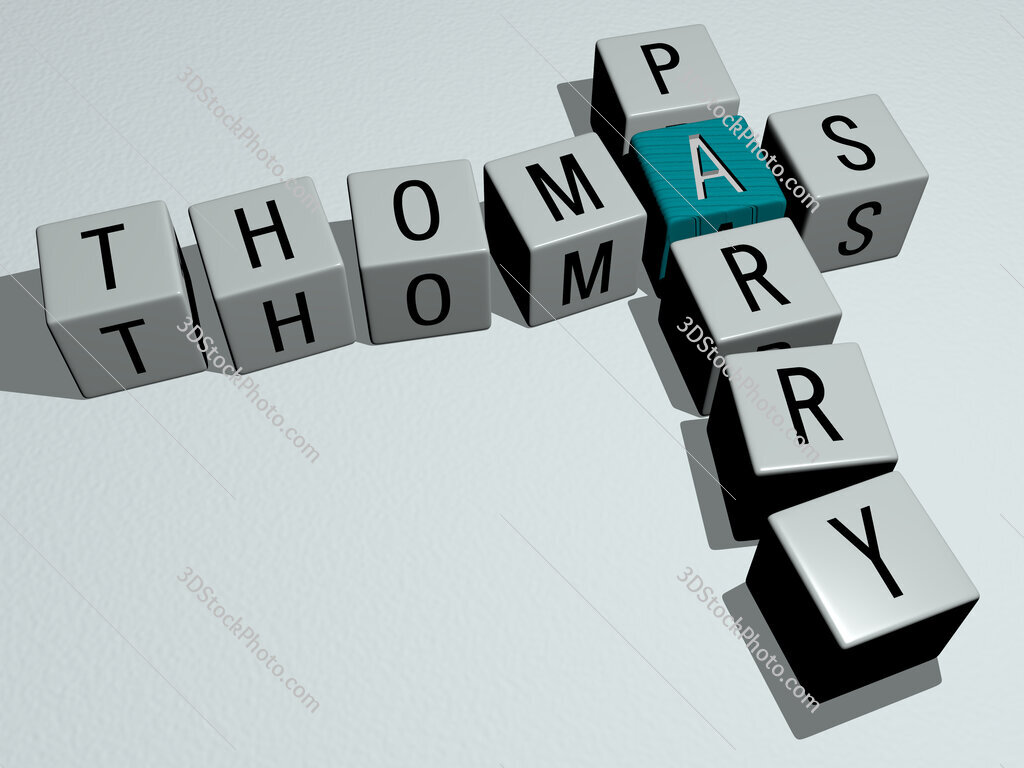 Thomas Parry crossword by cubic dice letters