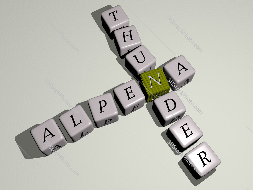 Alpena Thunder crossword by cubic dice letters