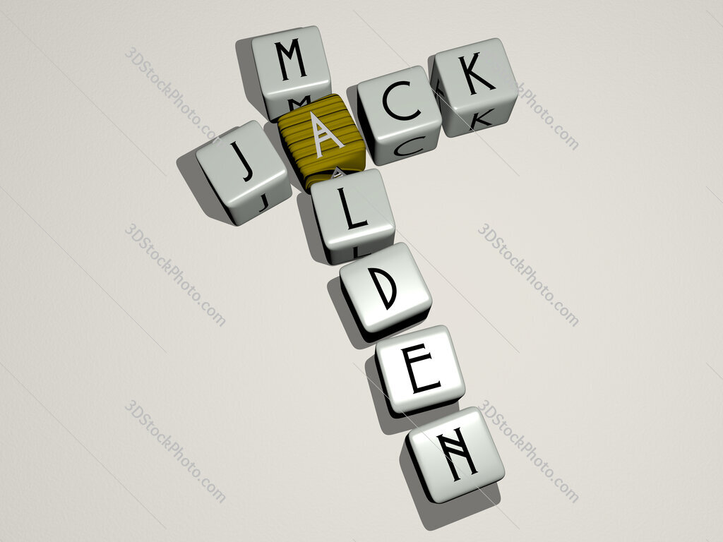 Jack Malden crossword by cubic dice letters