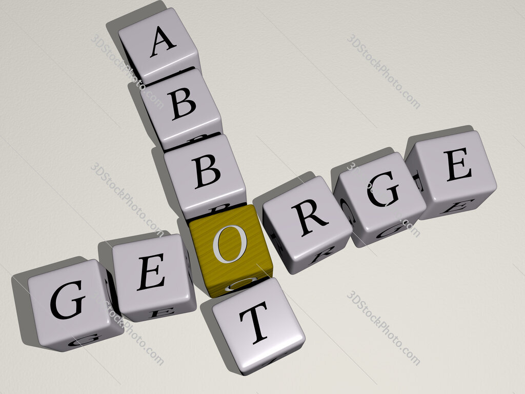 George Abbot crossword by cubic dice letters