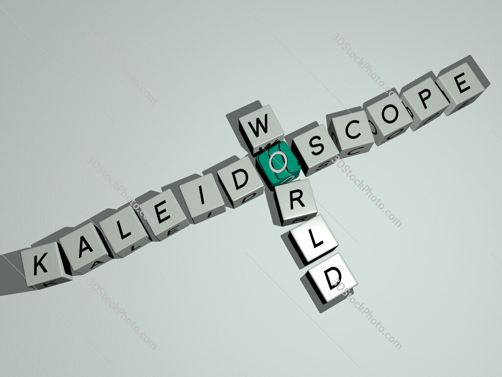 Kaleidoscope World crossword by cubic dice letters