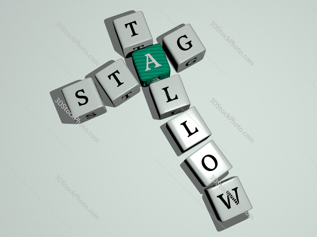 Stag tallow crossword by cubic dice letters