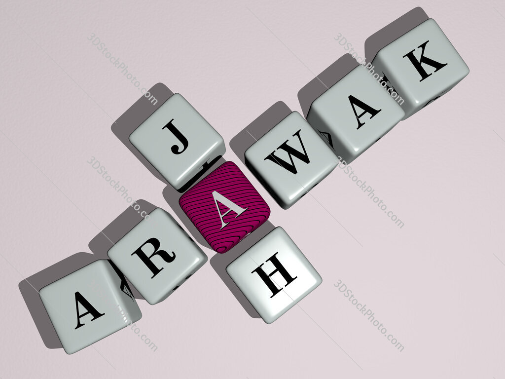 Arawak Jah crossword by cubic dice letters
