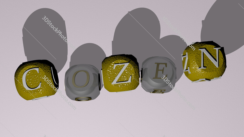 Cozen dancing cubic letters