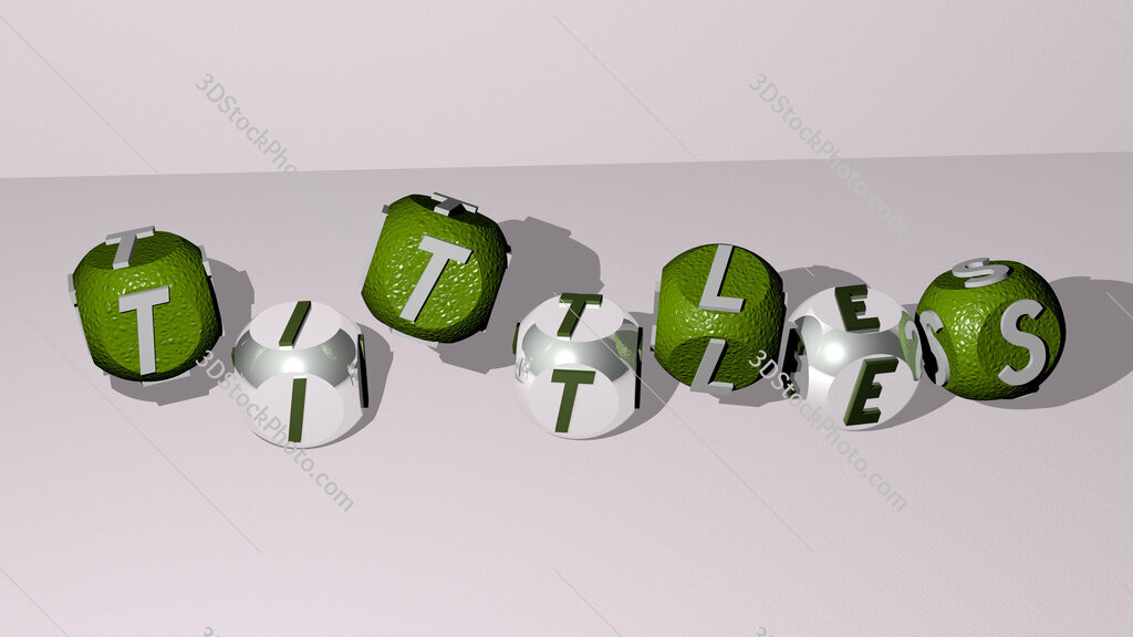 Tittles dancing cubic letters