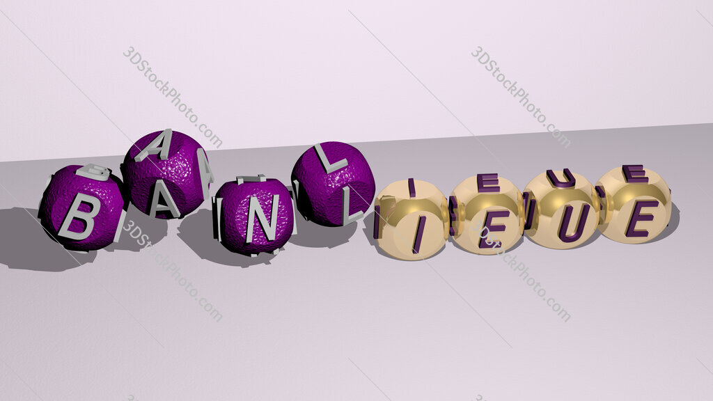 Banlieue dancing cubic letters