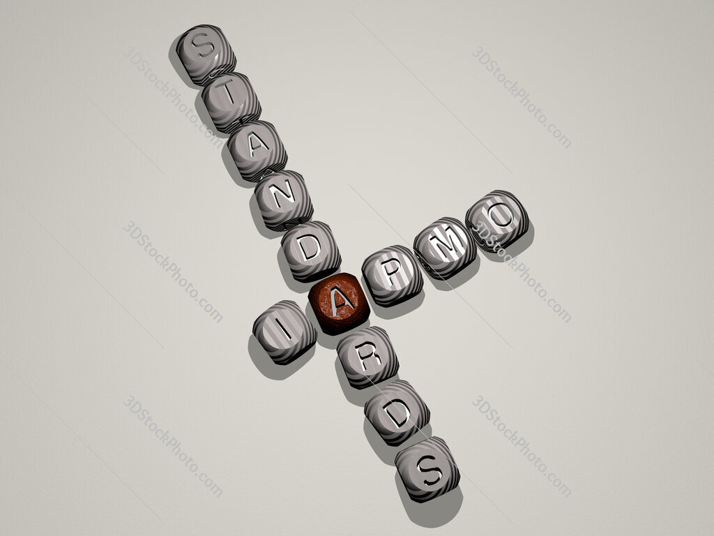 IAPMO Standards crossword of dice letters in color