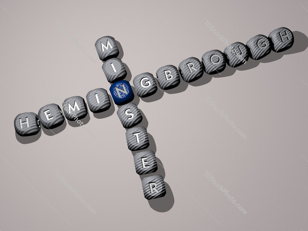 Hemingbrough Minster crossword of dice letters in color