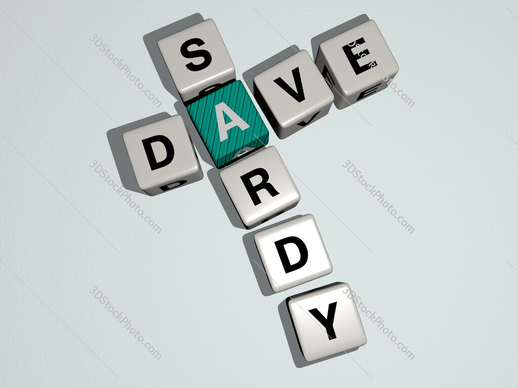 Dave Sardy crossword by cubic dice letters
