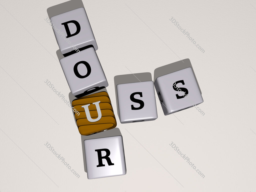 USS Dour crossword by cubic dice letters