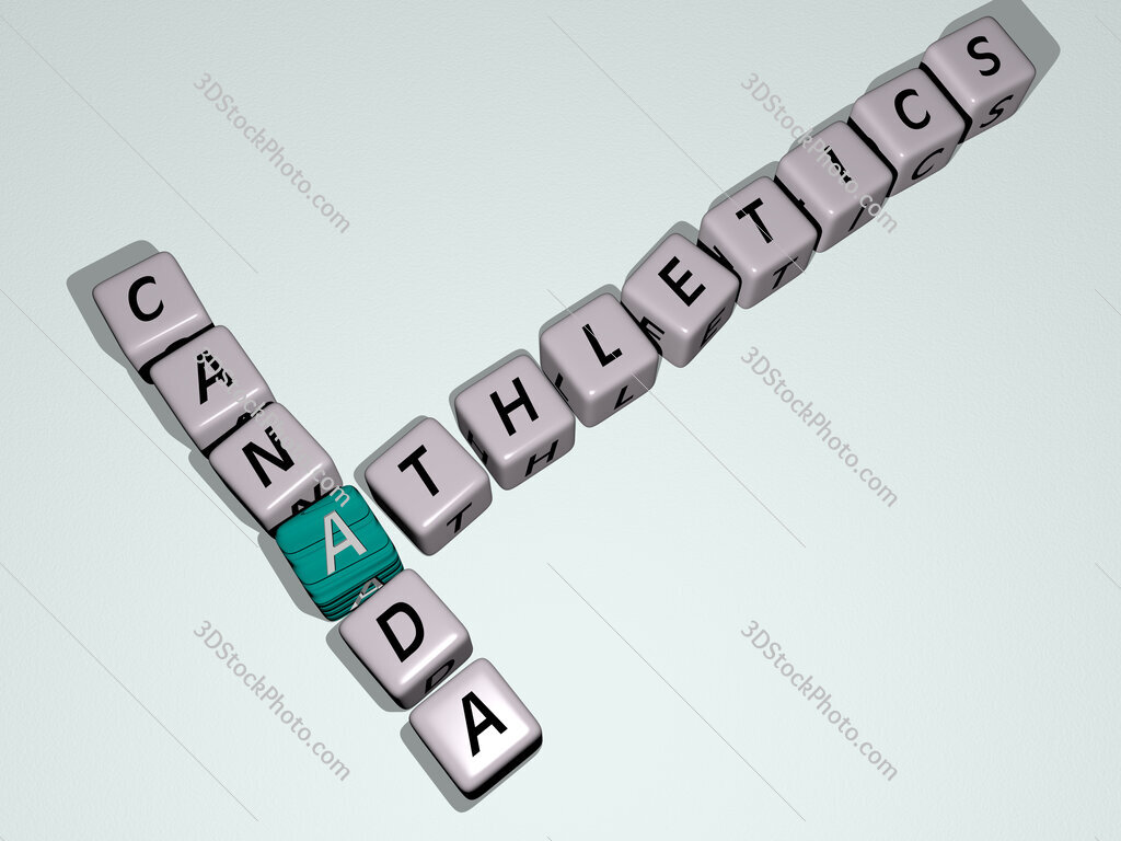 Athletics Canada crossword by cubic dice letters