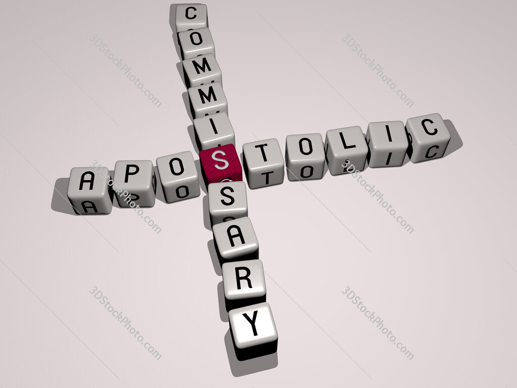 Apostolic Commissary crossword by cubic dice letters