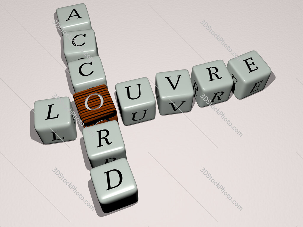Louvre Accord crossword by cubic dice letters