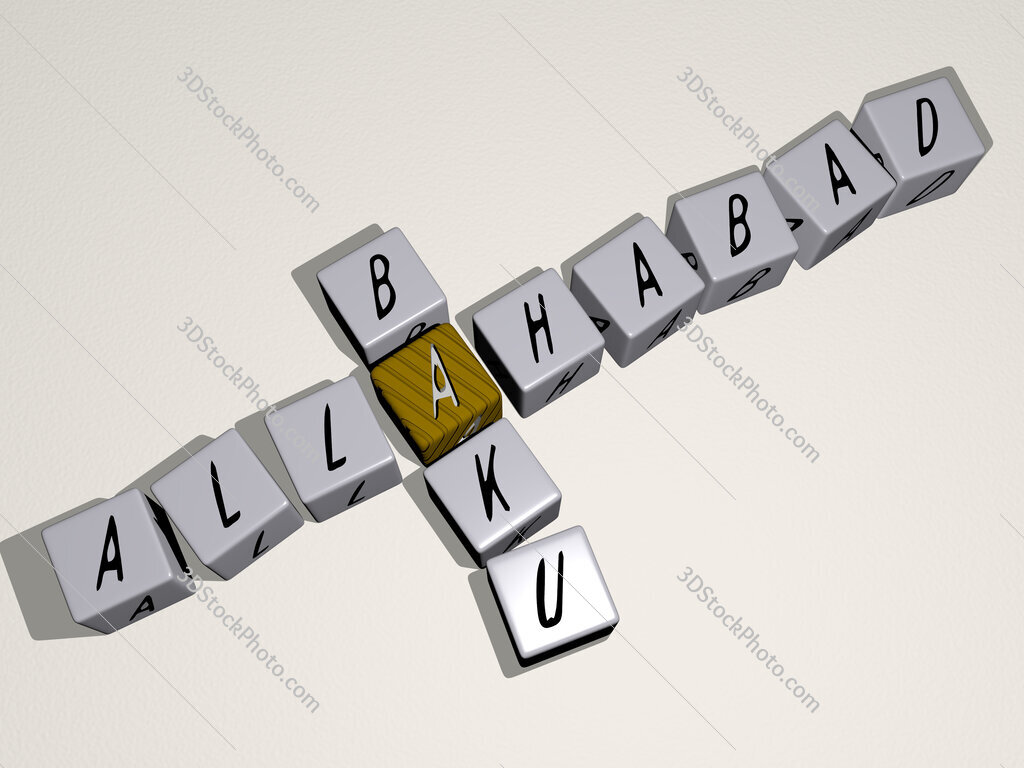 Allahabad Baku crossword by cubic dice letters