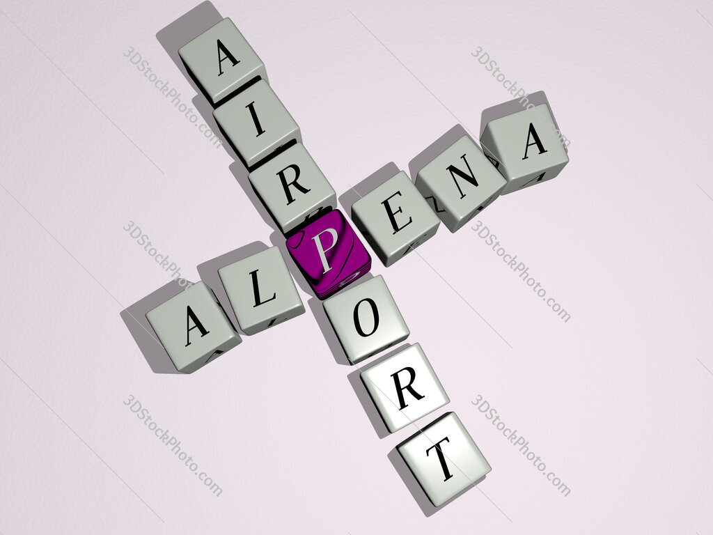 Alpena Airport crossword by cubic dice letters