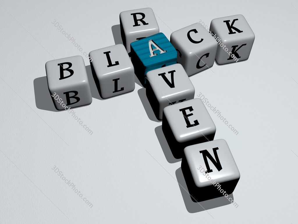 Black Raven crossword by cubic dice letters