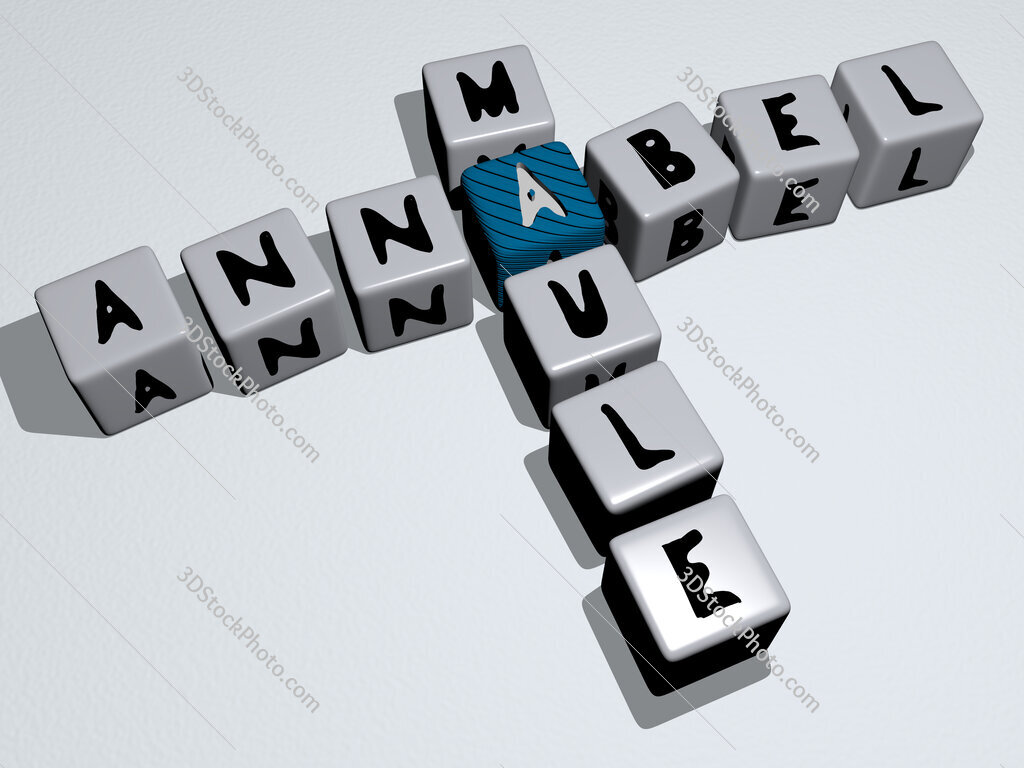 Annabel Maule crossword by cubic dice letters